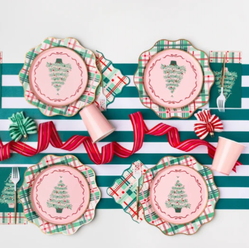 Christmas Plaid Large Napkins