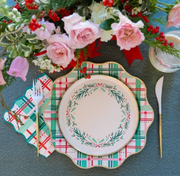 Christmas Plaid Large Napkins