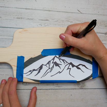 Holiday Wood Burned Cutting Board Kit