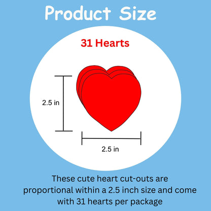 SHAPES ETC. Small Single Color Cut-Out - Heart
