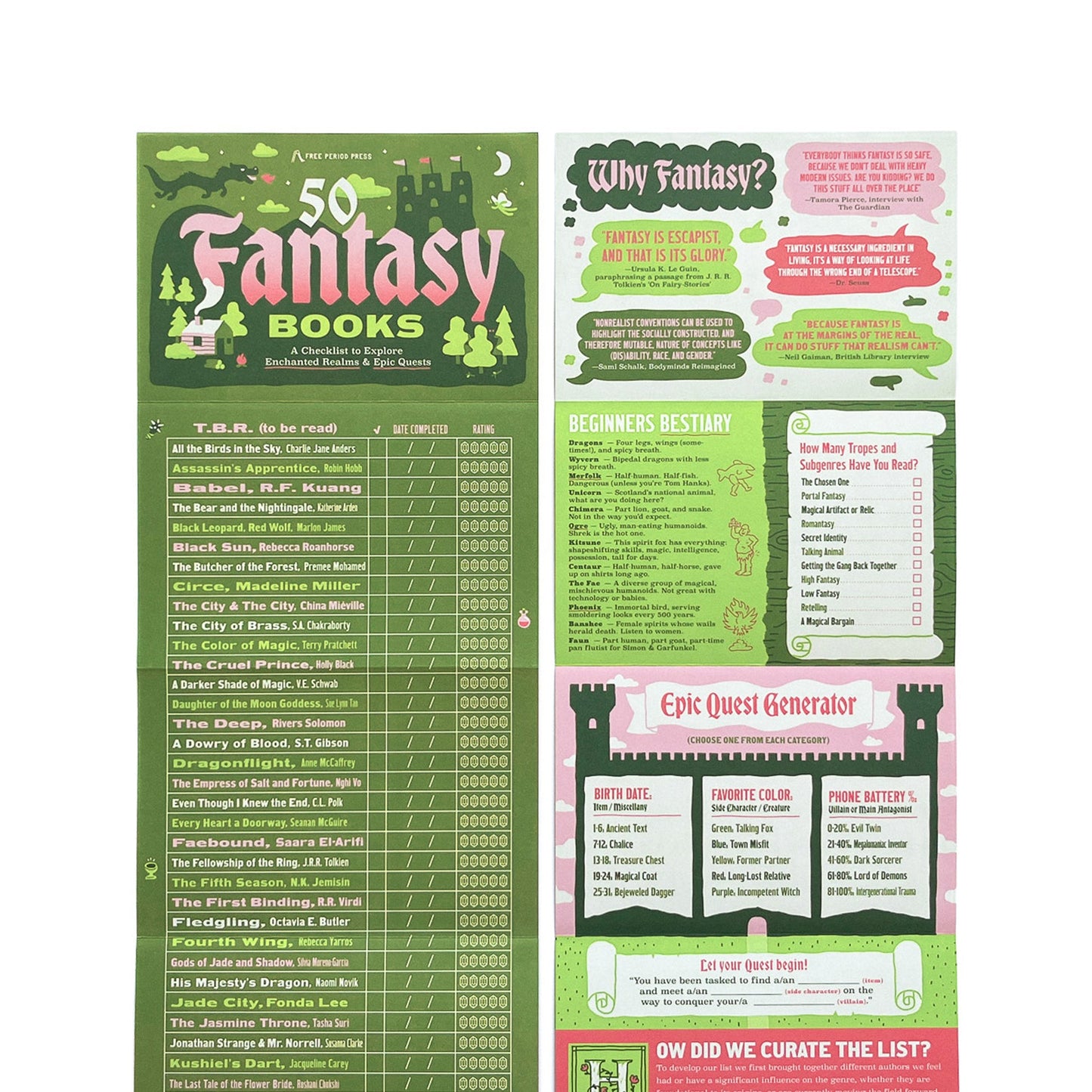 Sci-Fi & Fantasy Book Checklist Bundle