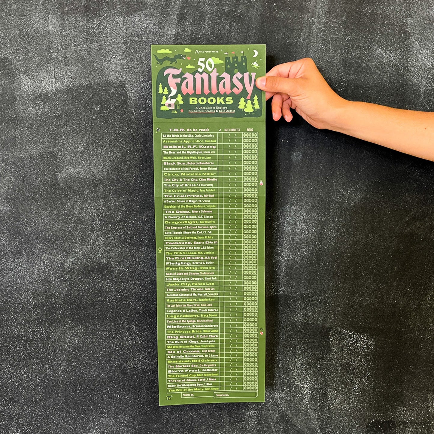 50 Fantasy Books: A Checklist to Explore Enchanted Realms & Epic Quests