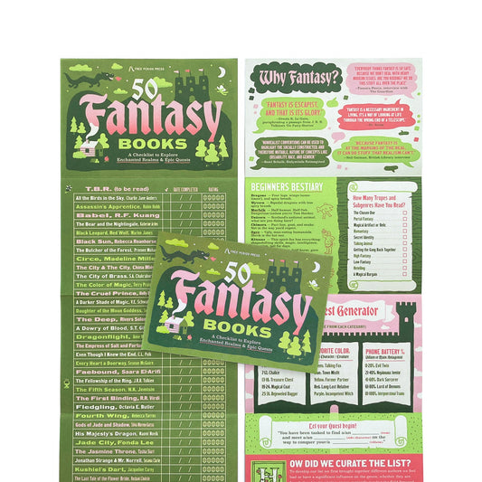 50 Fantasy Books: A Checklist to Explore Enchanted Realms & Epic Quests