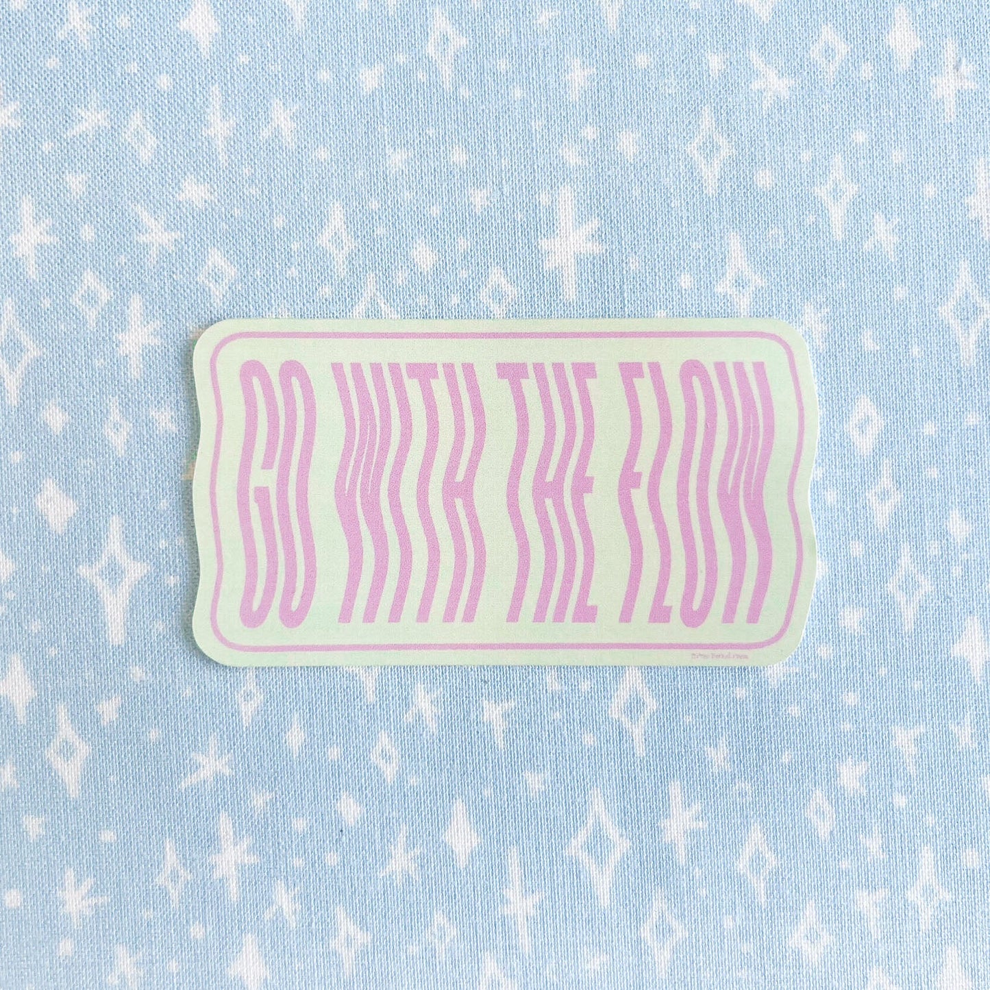 Go With The Flow Vinyl Decal Sticker