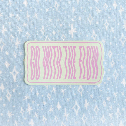 Go With The Flow Vinyl Decal Sticker