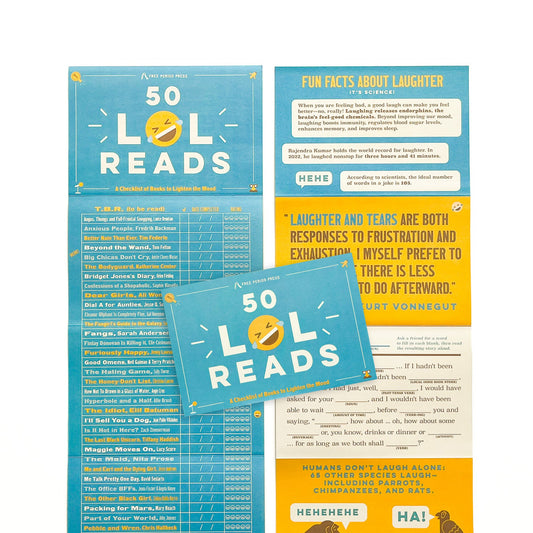 50 LOL Reads: A Checklist of Books to Lighten the Mood