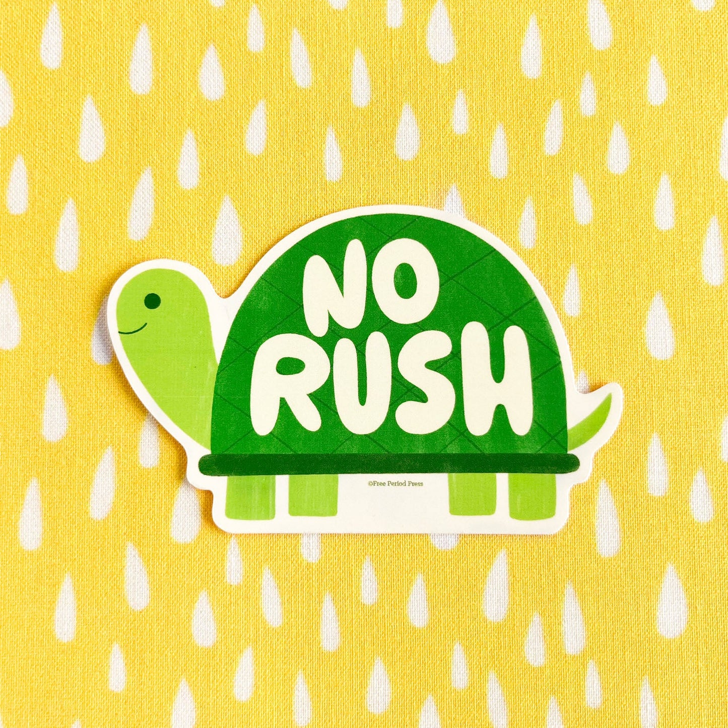 No Rush Turtle Vinyl Decal Sticker