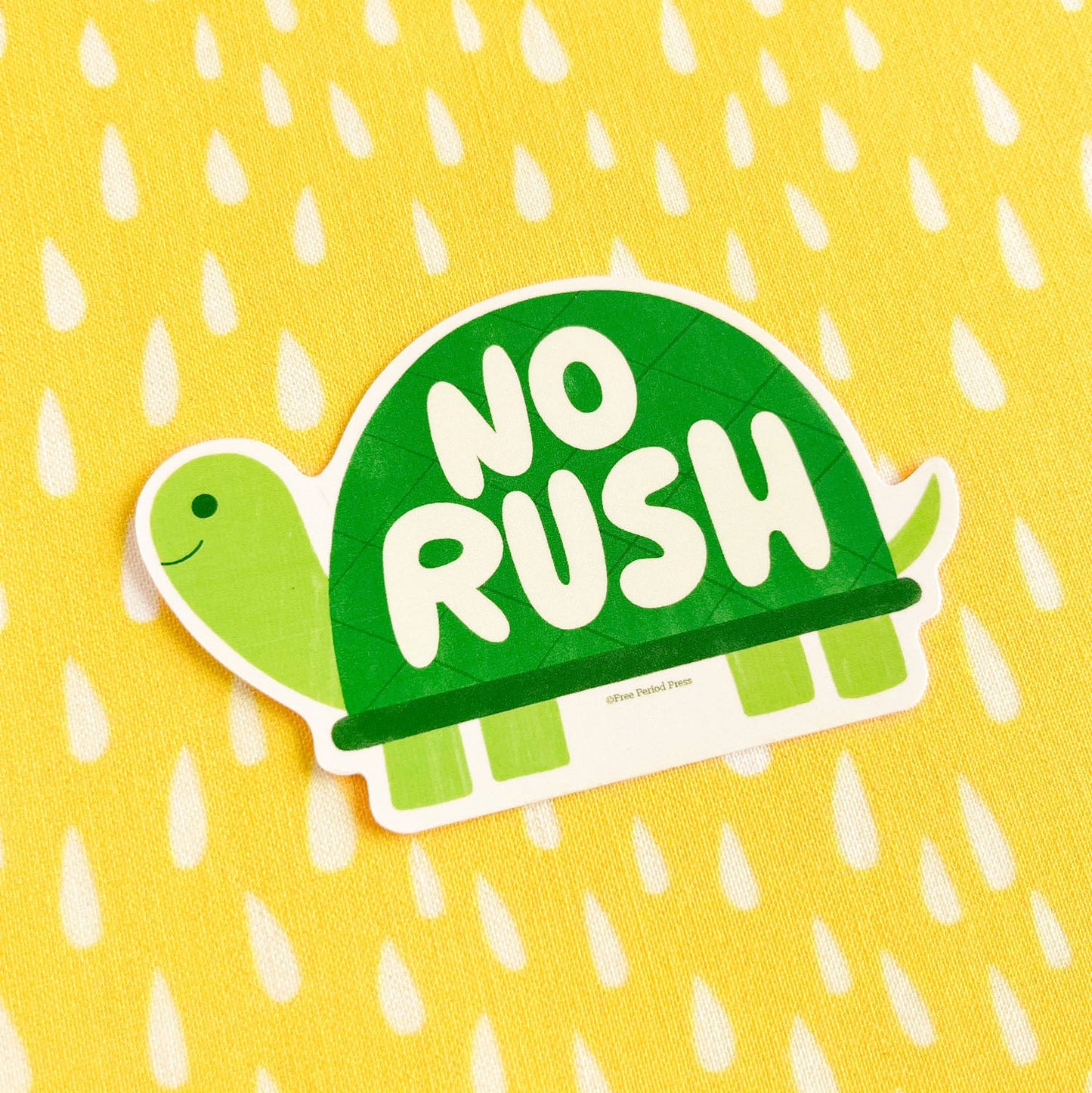 No Rush Turtle Vinyl Decal Sticker