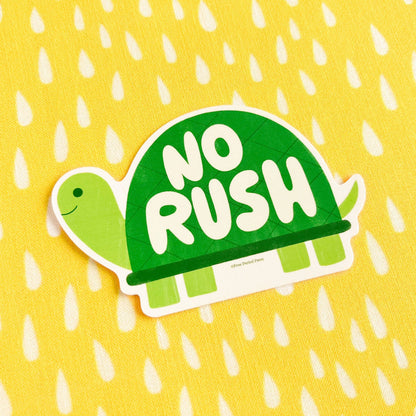 No Rush Turtle Vinyl Decal Sticker