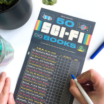 50 Sci-Fi Books: A Checklist for Adventures through Time and Space