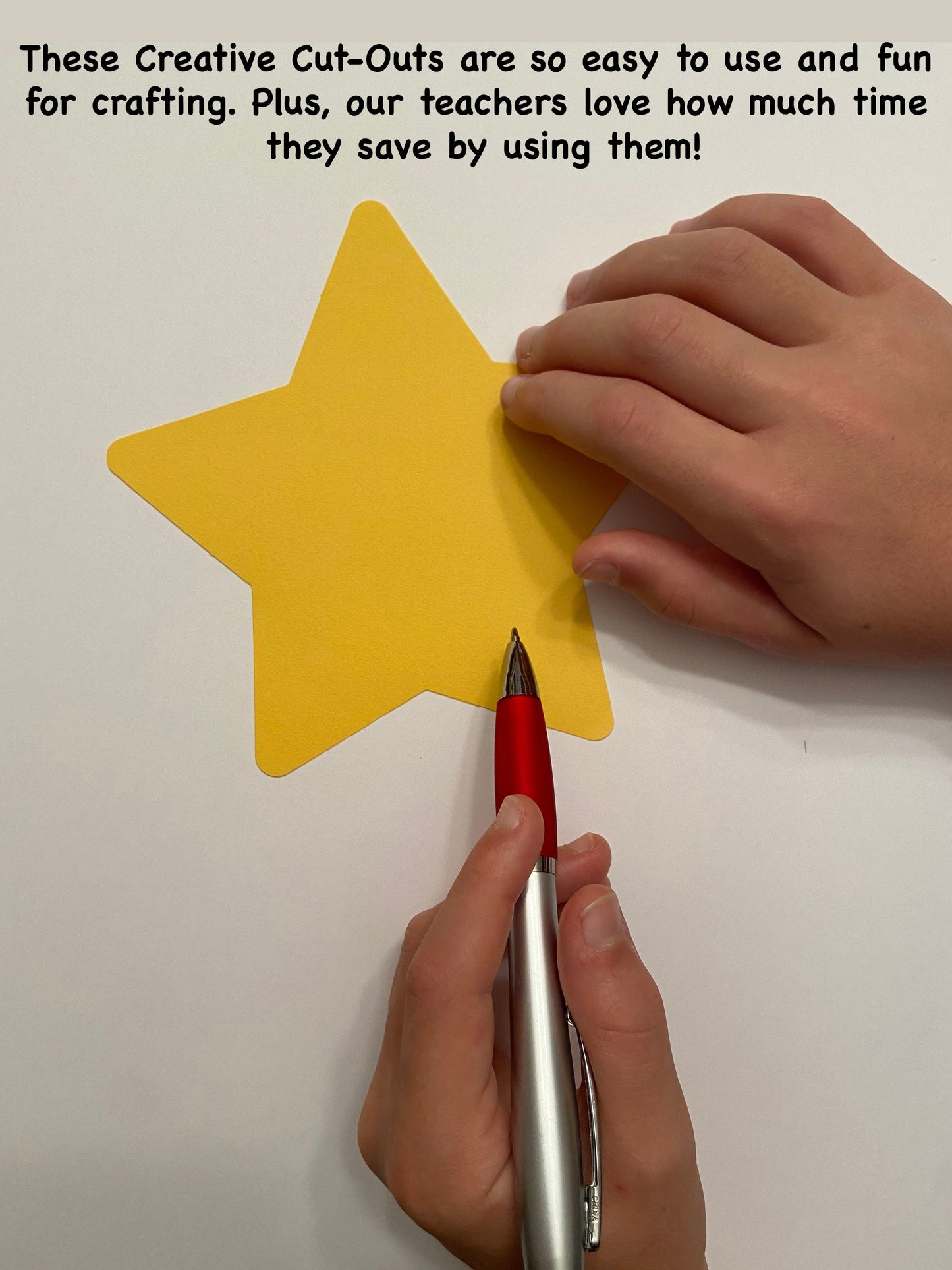 SHAPES ETC. Small Single Color Cut-Out - Star