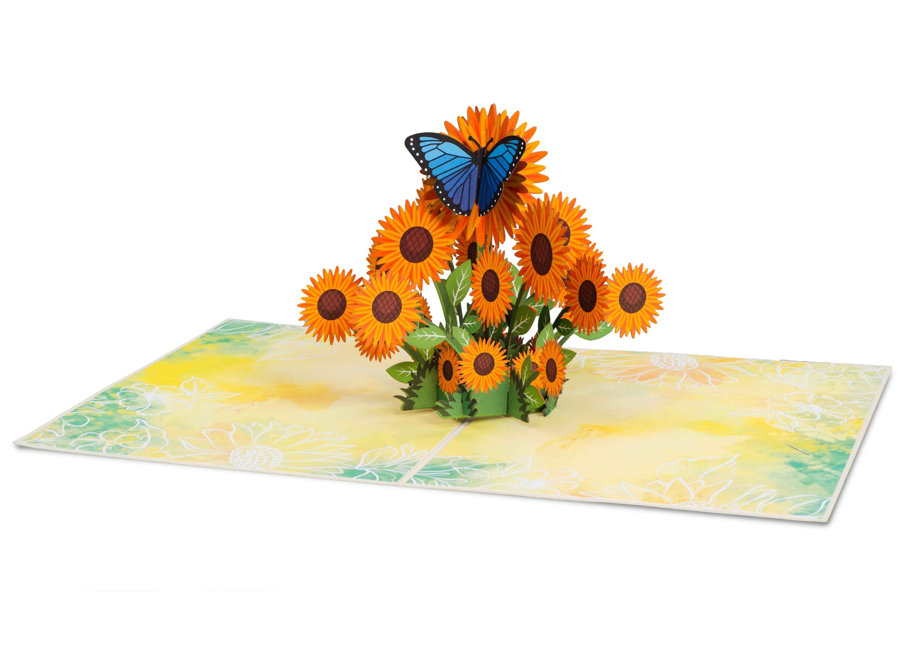 Sunflowers Pop Up Card