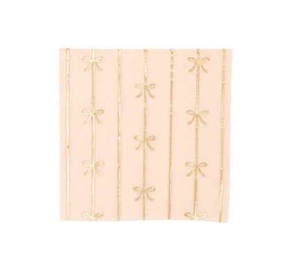 Sweet Peach Signature Bow Small Napkins