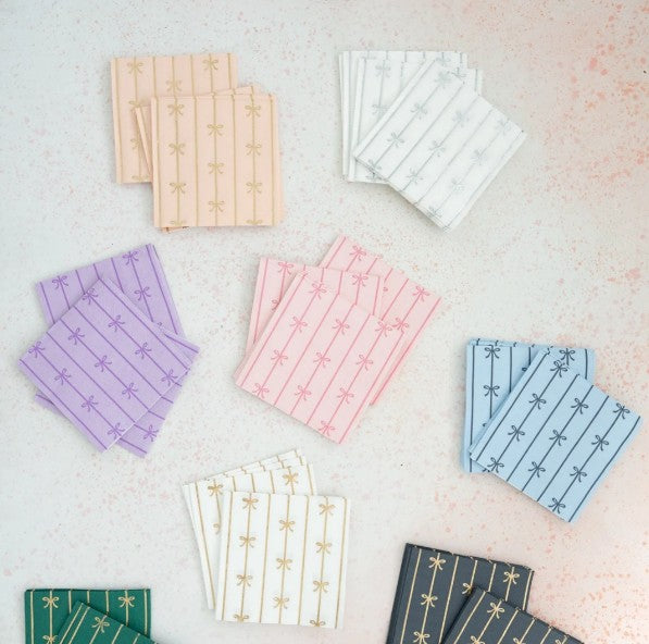 Sweet Peach Signature Bow Small Napkins