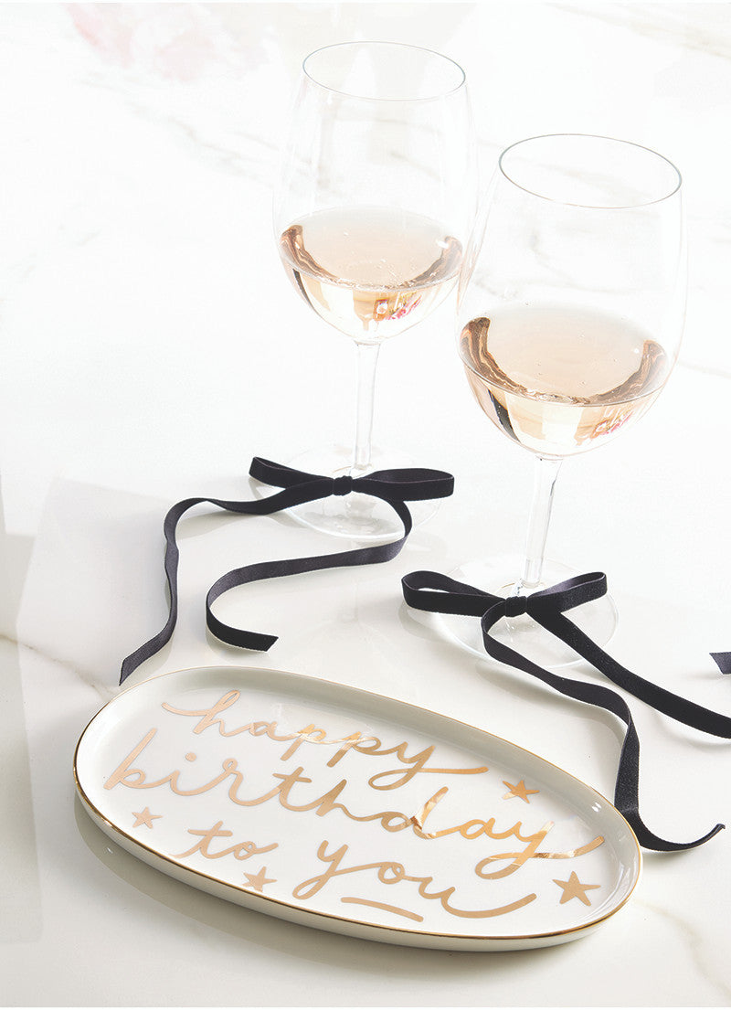 Ceramic Platter - Happy Birthday To You