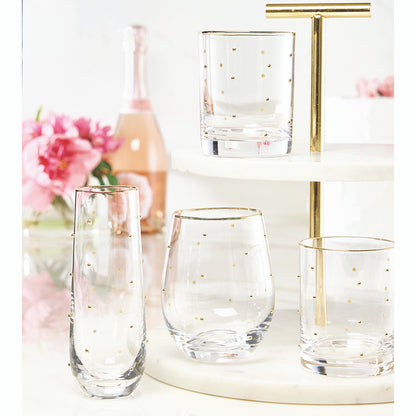 Gold Beaded - Wine