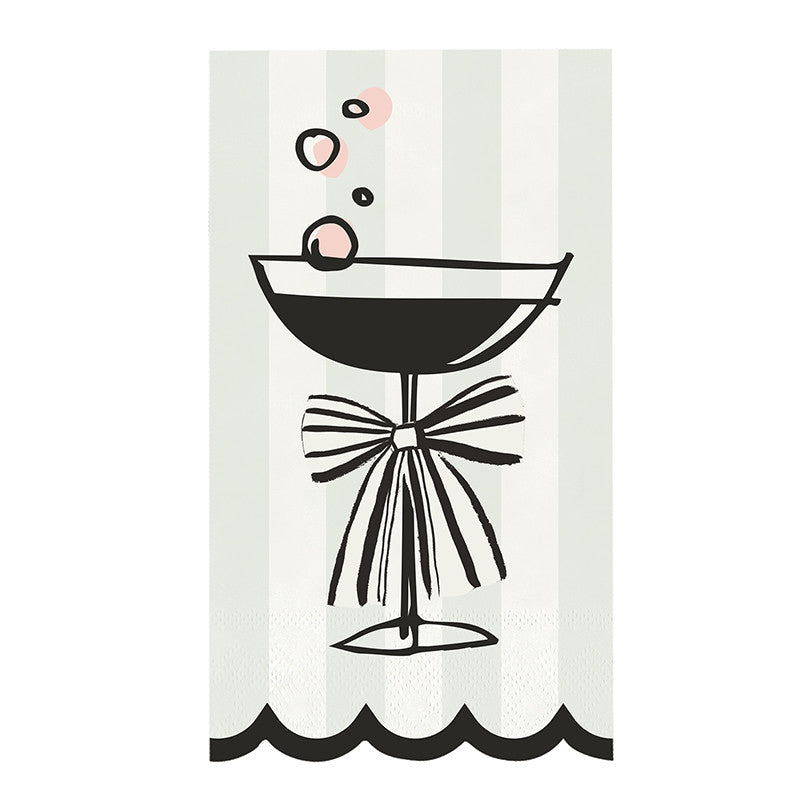 Paper Guest Napkins - Champagne Bubbly