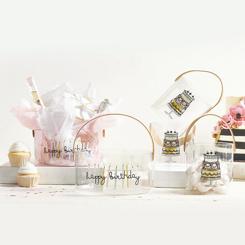 Acrylic Party Bucket - Happy Birthday