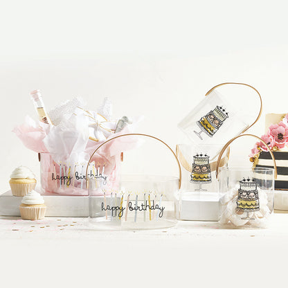 Acrylic Party Bucket - Happy Birthday