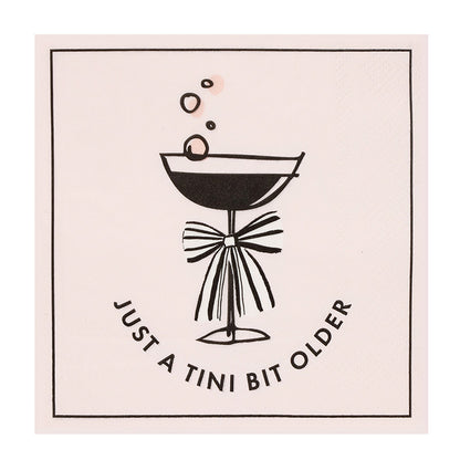 Ceramic Napkin Tray + Napkins - Just A Tini Bit Older