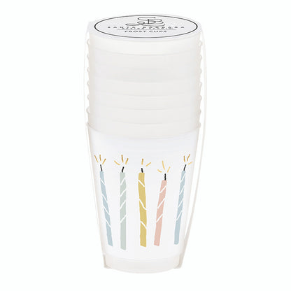 Gold Foil Frost Cups - Candles