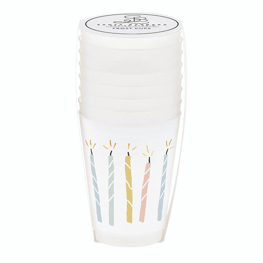 Gold Foil Frost Cups - Candles