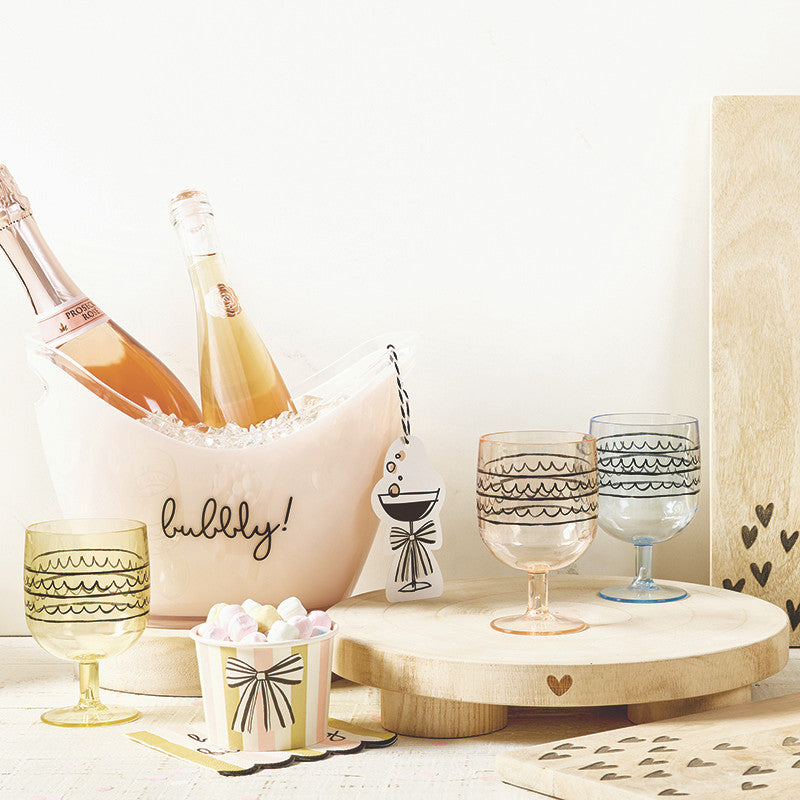 Stackable Acrylic Wine Glasses - Birthday