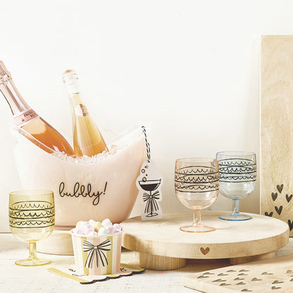 Stackable Acrylic Wine Glasses - Birthday