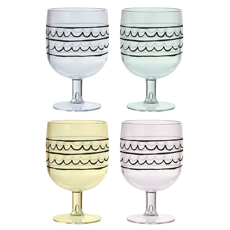 Stackable Acrylic Wine Glasses - Birthday