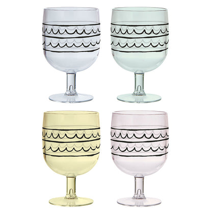 Stackable Acrylic Wine Glasses - Birthday