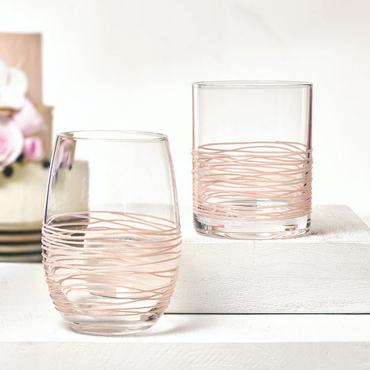 Textured Spun DOF Glass - Blush