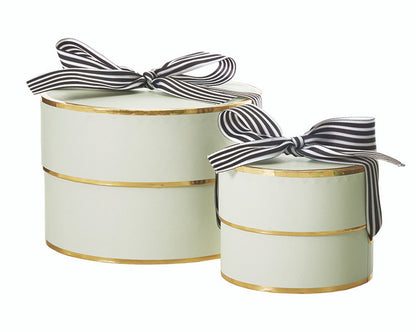 Nested Paper Gift Box Sets - Green