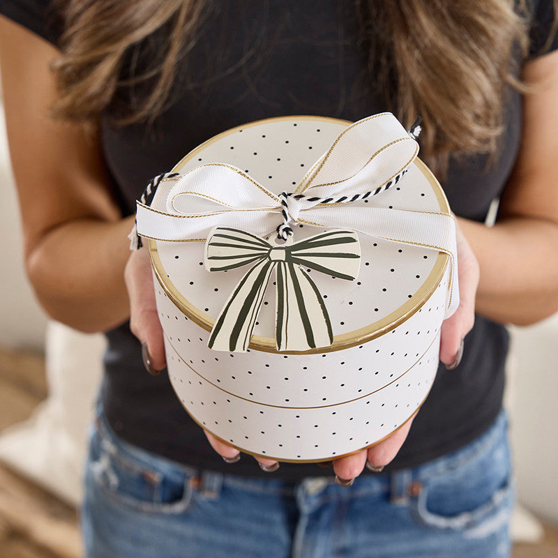 Nested Paper Gift Box Sets - Pin Dots