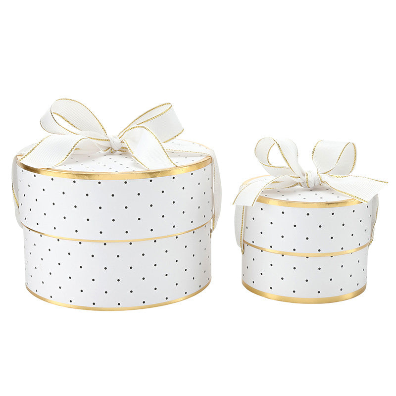 Nested Paper Gift Box Sets - Pin Dots