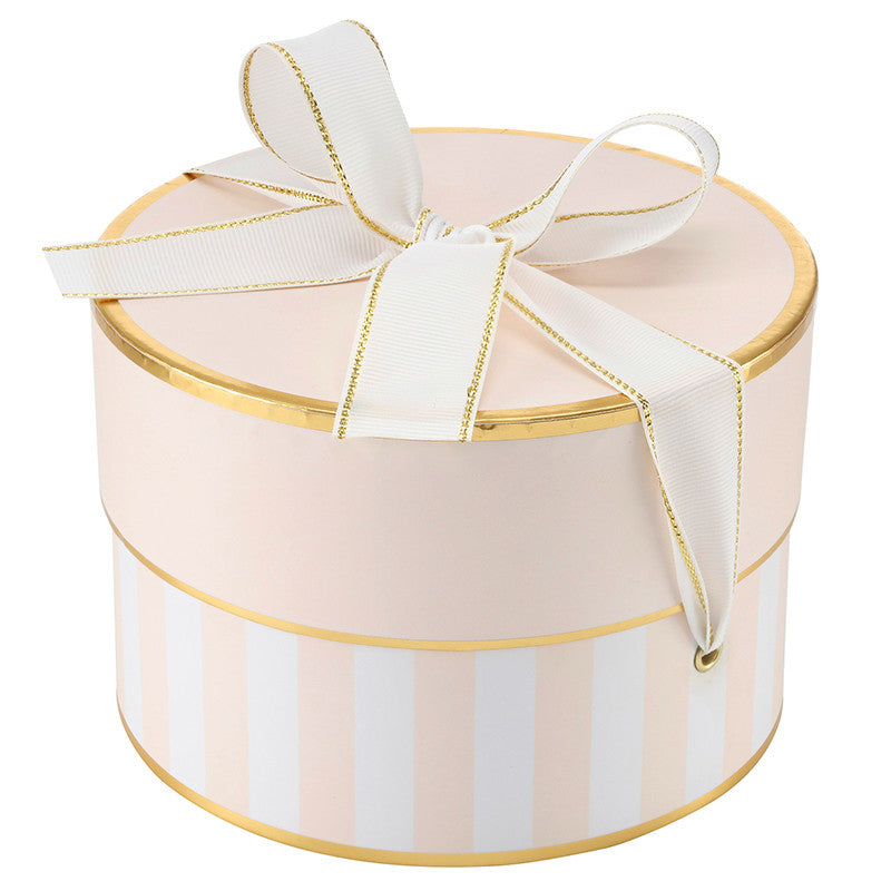 Nested Paper Gift Box Sets - Pink Stripe