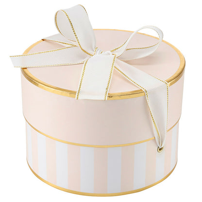 Nested Paper Gift Box Sets - Pink Stripe