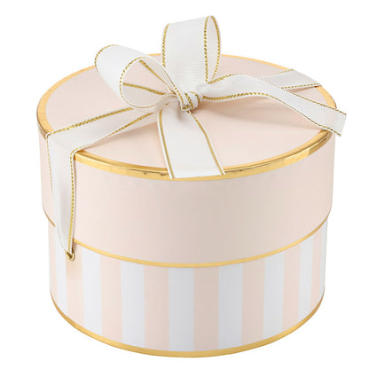 Nested Paper Gift Box Sets - Pink Stripe