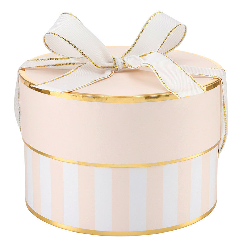 Nested Paper Gift Box Sets - Pink Stripe