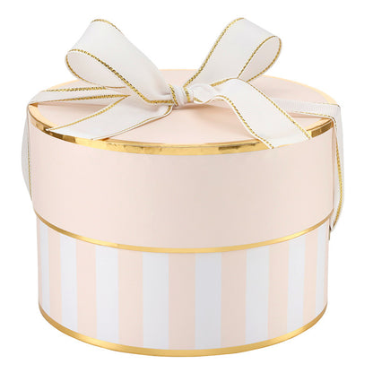 Nested Paper Gift Box Sets - Pink Stripe