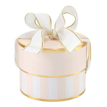 Nested Paper Gift Box Sets - Pink Stripe