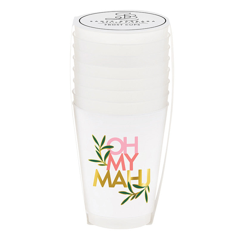 Gold Foil Frost Cups - Oh My Mahj