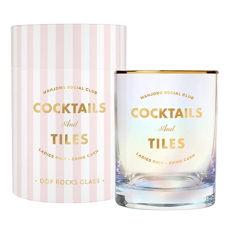 Gold Foil DOF Rocks Glass - Cocktails and Tiles