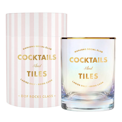 Gold Foil DOF Rocks Glass - Cocktails and Tiles