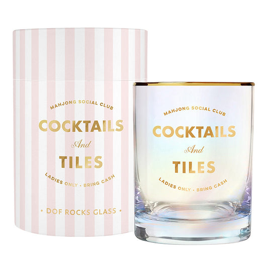 Gold Foil DOF Rocks Glass - Cocktails and Tiles