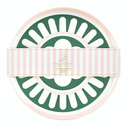 Appetizer Melamine Plates - Mahjong - Set of 4
