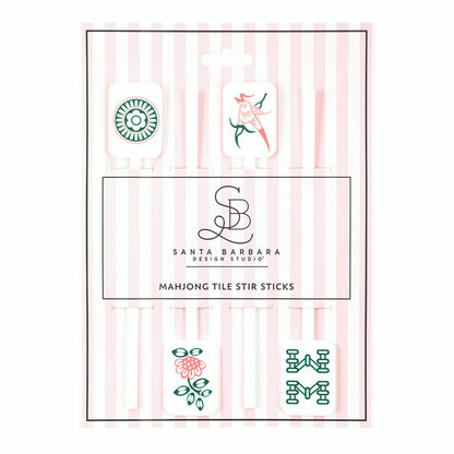 Acrylic Stir Sticks - Mahjong Tiles - Set of 4