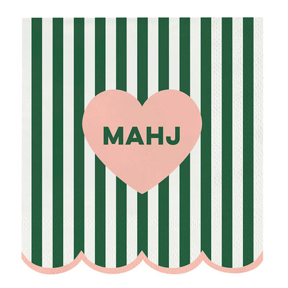 Scalloped Cocktail Napkins - Mahj