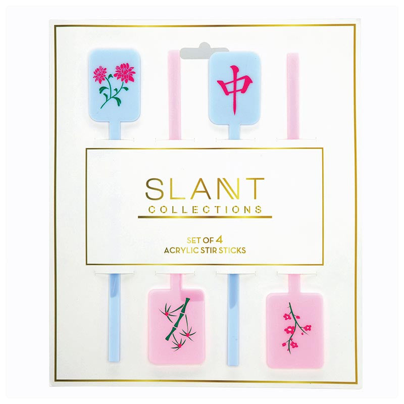 Acrylic Stir Sticks - Mahjong - Set of 4