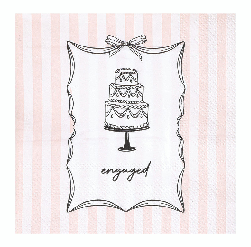 Ceramic Napkin Tray + Napkins - Engaged