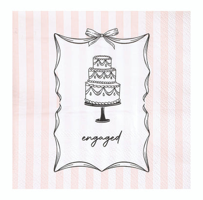 Ceramic Napkin Tray + Napkins - Engaged